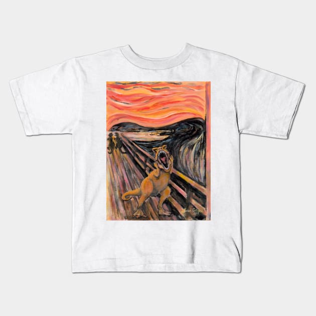 The Roar Kids T-Shirt by LouiseSullivanArt